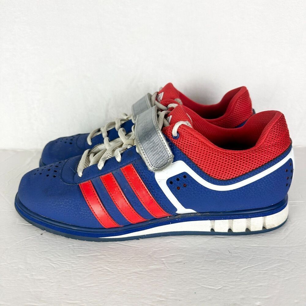 Adidas Mens Powerlift 2.0 Shoes Size 10.5 Weightlifting Red White Blue G96435